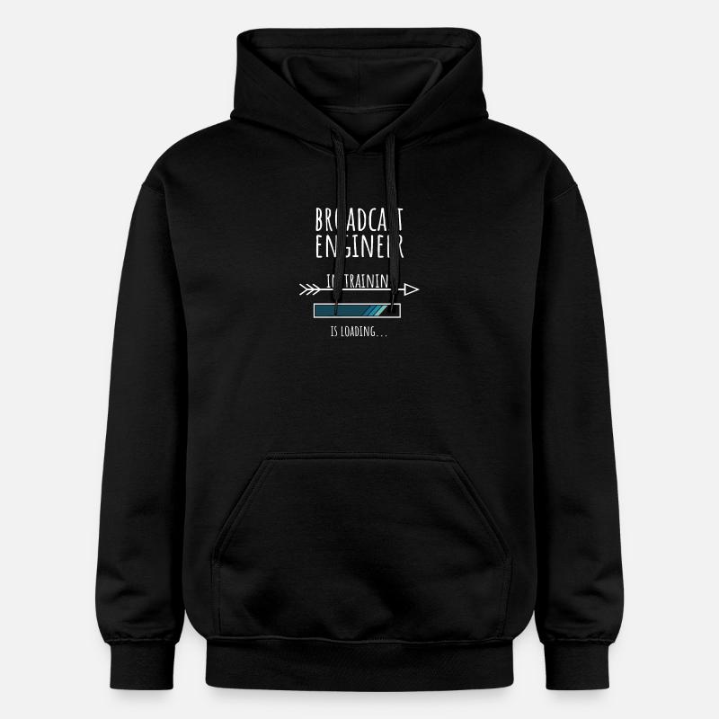 Engineer Gift Profession Training Broadcasting Technology - Gildan Unisex Softstyle® Midweight Hoodie - black
