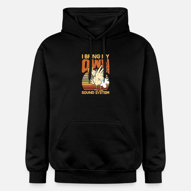 Pet public drôle et inapproprié - Sweat à capuche Softstyle® Gildan Unisexe - noir