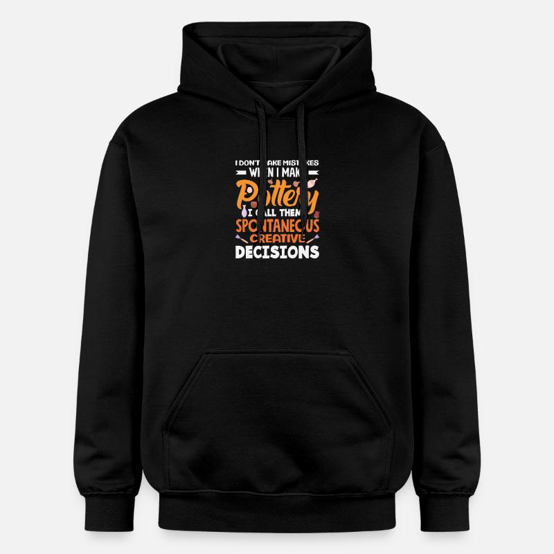 Pottery Without Mistakes Creative Decisions - Gildan Unisex Softstyle® Midweight Hoodie - black