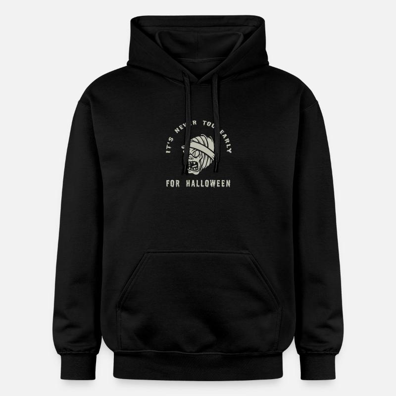 Motif de cri de zombie d'Halloween - Sweat à capuche Softstyle® Gildan Unisexe - noir