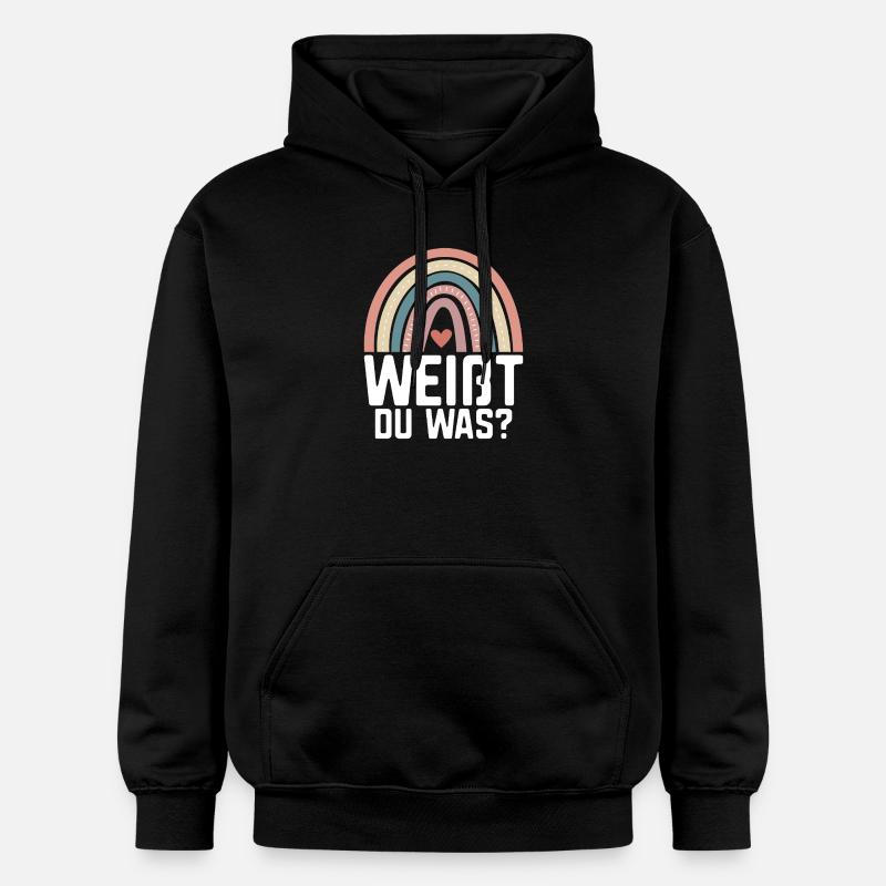 Grande Soeur Annonce Annonce Arc-en-ciel - Sweat à capuche Softstyle® Gildan Unisexe - noir