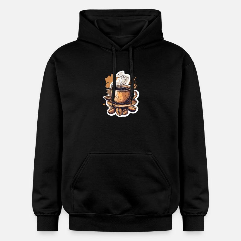 Café - Sweat à capuche Softstyle® Gildan Unisexe - noir