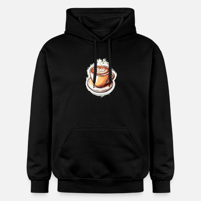 Café - Sweat à capuche Softstyle® Gildan Unisexe - noir