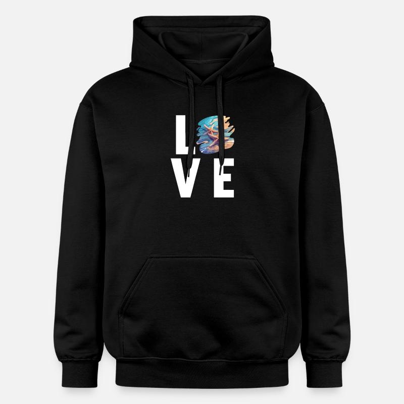 Étoile de mer Étoile de mer - Sweat à capuche Softstyle® Gildan Unisexe - noir