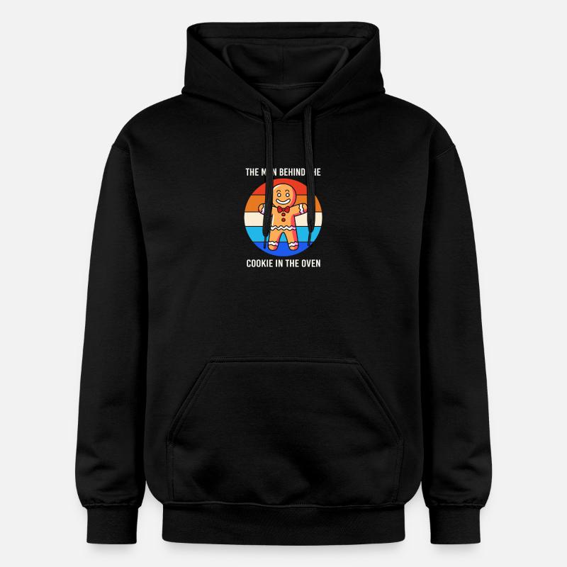 Werdende Väter Werdender Papa - Gildan Unisex Softstyle® Midweight Hoodie - Schwarz