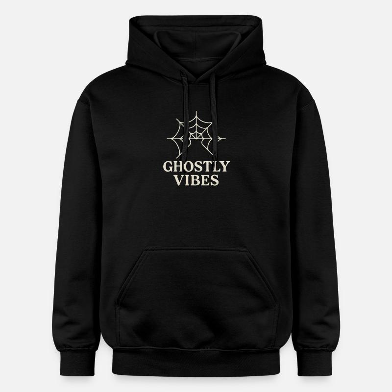 Spinnennetz Design mit Ghostly Vibes - Gildan Unisex Softstyle® Midweight Hoodie - Schwarz