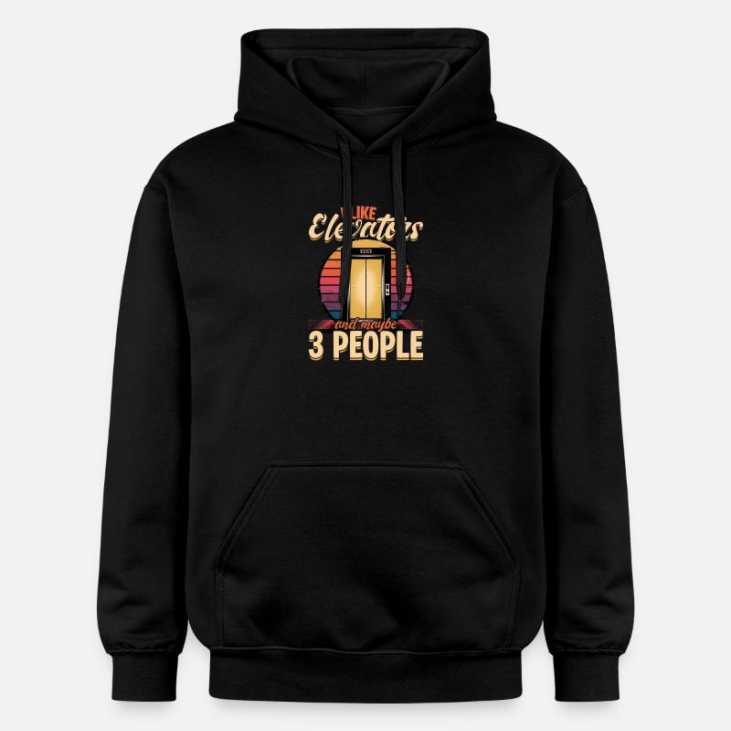 Ascenseur pour tout-petits et enfants - Sweat à capuche Softstyle® Gildan Unisexe - noir