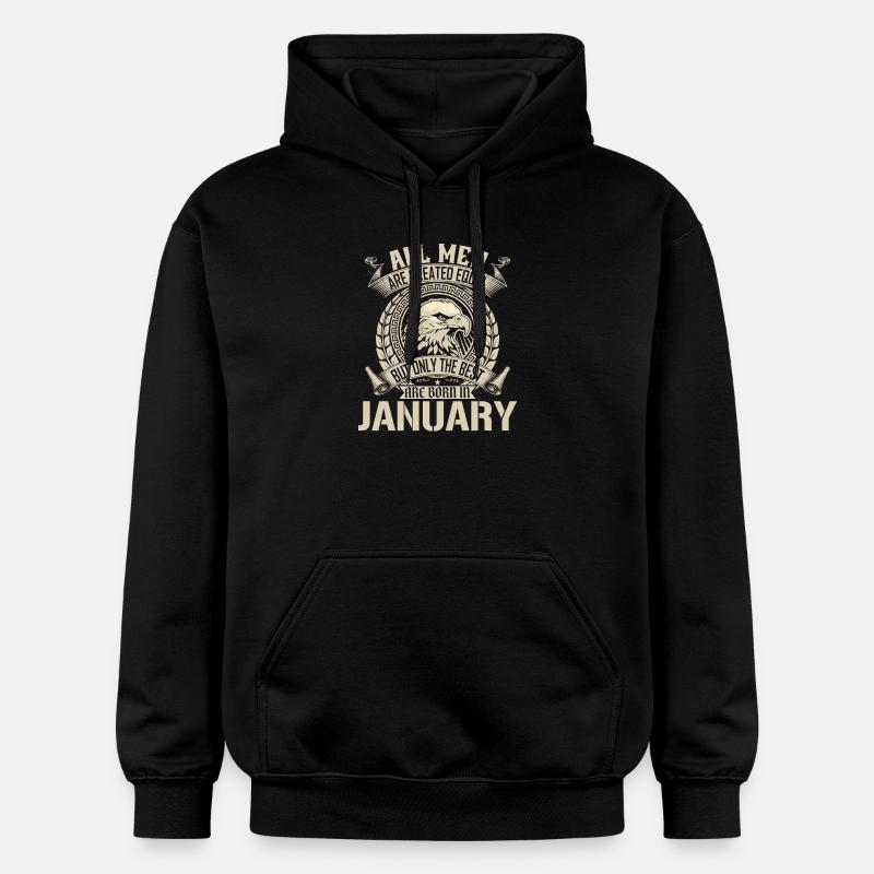Januar Eagle Unity Motiv - Gildan Unisex Softstyle® Midweight Hoodie - Schwarz