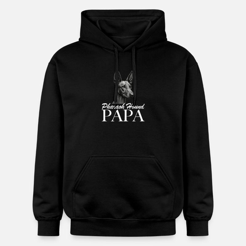 Papa chien pharaon - Sweat à capuche Softstyle® Gildan Unisexe - noir