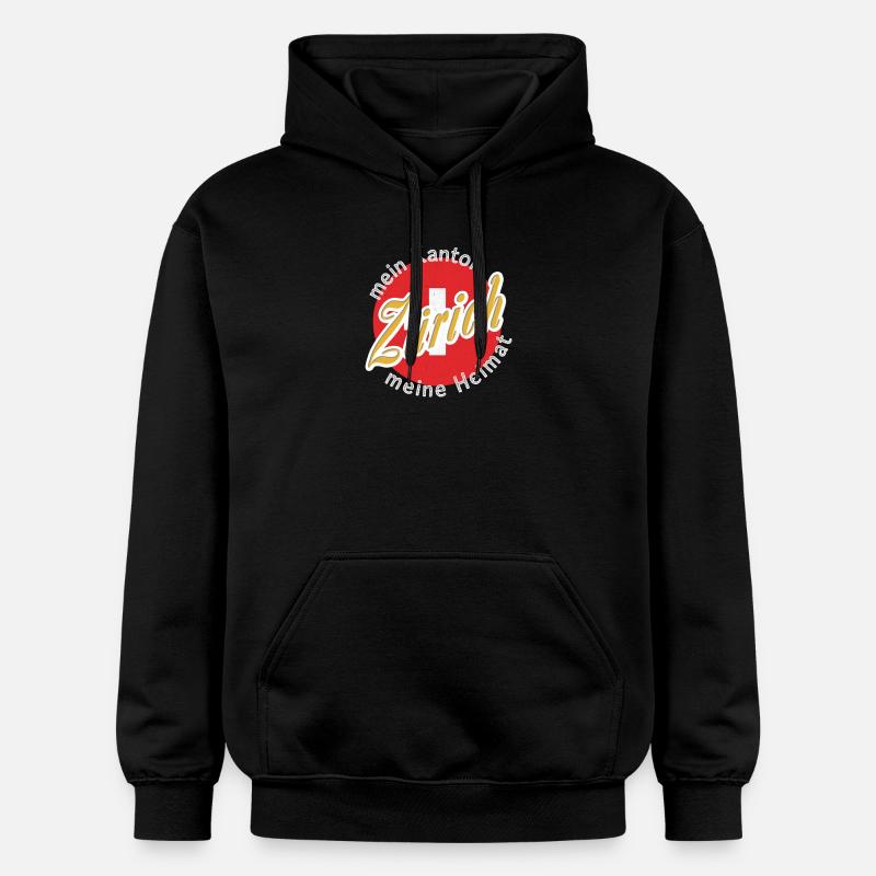 Mon pays natal Zuarich cadeau - Sweat à capuche Softstyle® Gildan Unisexe - noir