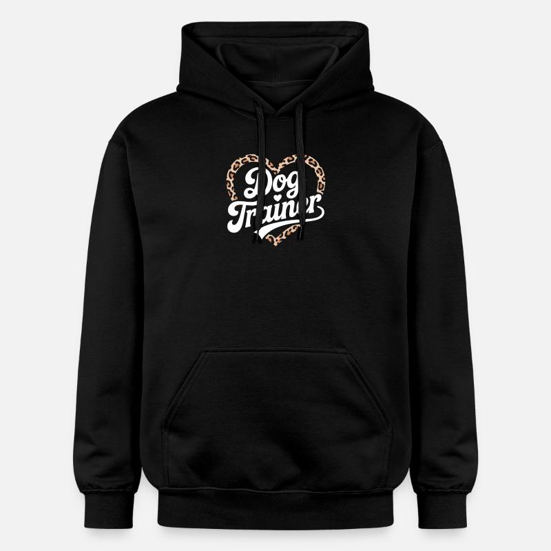 Dresseur de chiens Heart Design - Sweat à capuche Softstyle® Gildan Unisexe - noir