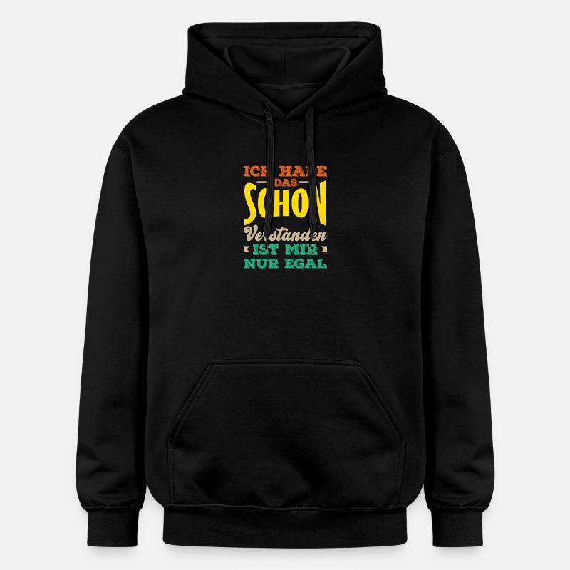 J’ai compris – je m’en fiche, sarcasme - Sweat à capuche Softstyle® Gildan Unisexe - noir