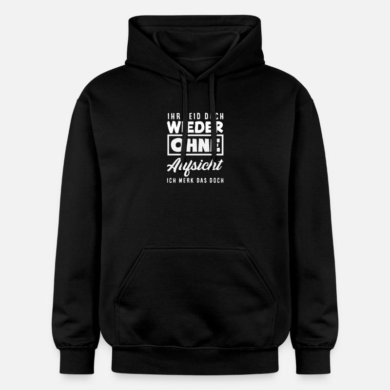 Again without supervision – sarcasm - Gildan Unisex Softstyle® Midweight Hoodie - black
