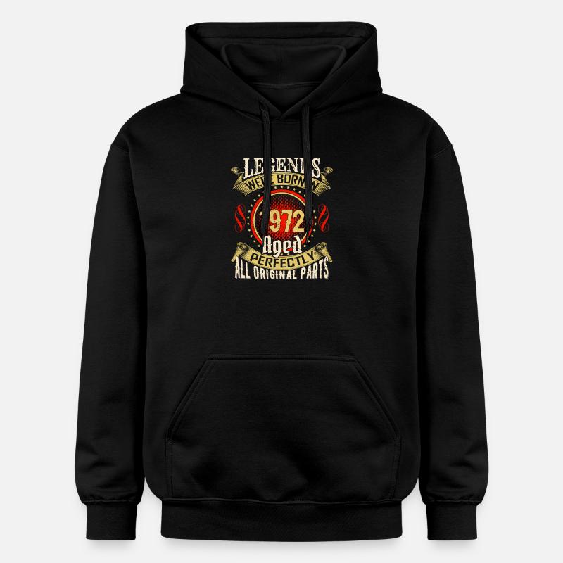 Légendes nées en 1972 - Sweat à capuche Softstyle® Gildan Unisexe - noir