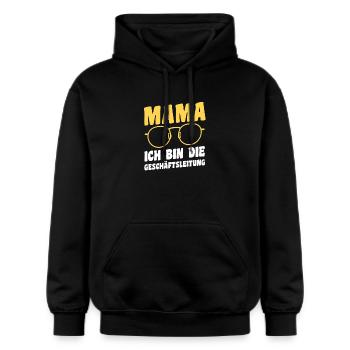 Papa Techniker Vater - Gildan Unisex Softstyle® Midweight Hoodie - Schwarz - Vorne - Marisol (170cm) & Nik (191cm)