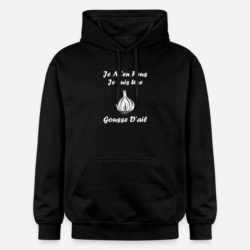 Attitude Gousse d’Ail - Sweat à capuche Softstyle® Gildan Unisexe - noir