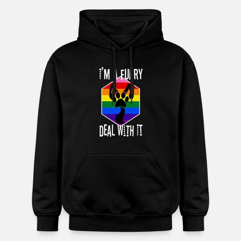 Je suis un plâtre avec ça - Sweat à capuche Softstyle® Gildan Unisexe - noir