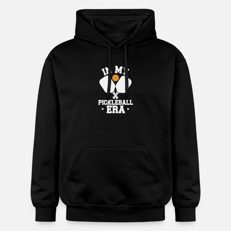 À mon époque de pickleball - Sweat à capuche Softstyle® Gildan Unisexe - noir