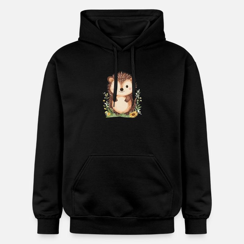 Hérisson - Sweat à capuche Softstyle® Gildan Unisexe - noir