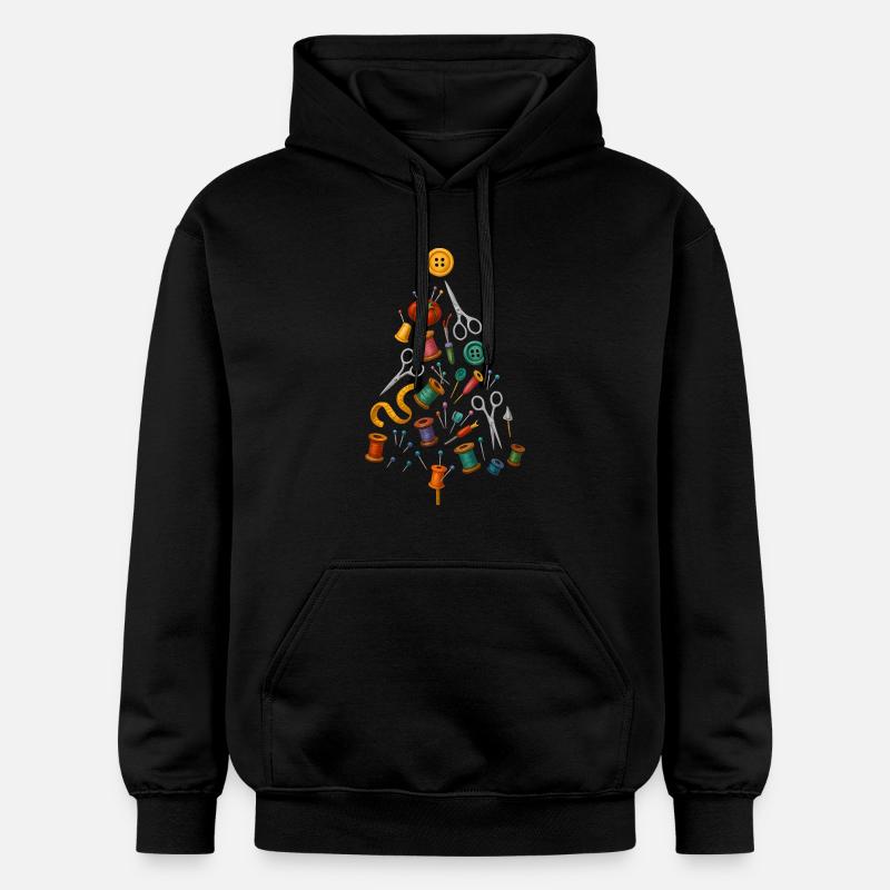 Couture Conception d’arbre de Noël - Sweat à capuche Softstyle® Gildan Unisexe - noir