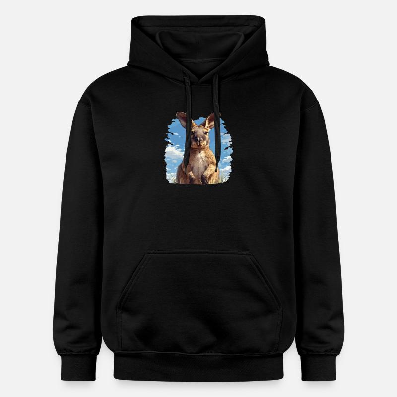 Wallabies Wallaby - Sweat à capuche Softstyle® Gildan Unisexe - noir