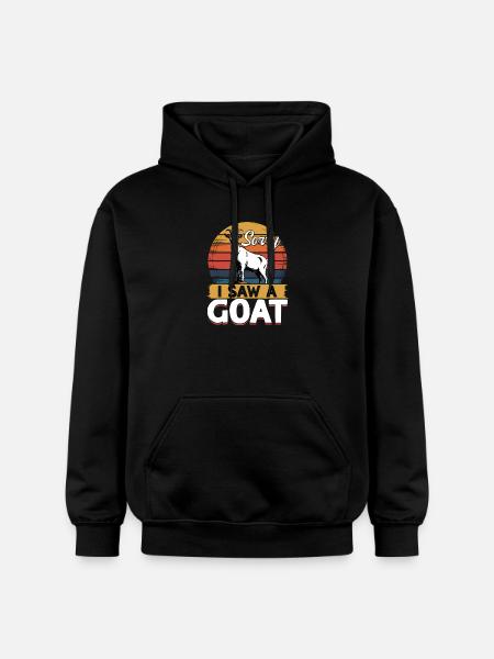 Funny Farm Animal Goat - Gildan Unisex Softstyle® Midweight Hoodie - black