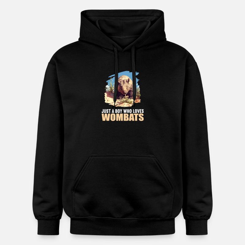 Wombats Wombat - Sweat à capuche Softstyle® Gildan Unisexe - noir