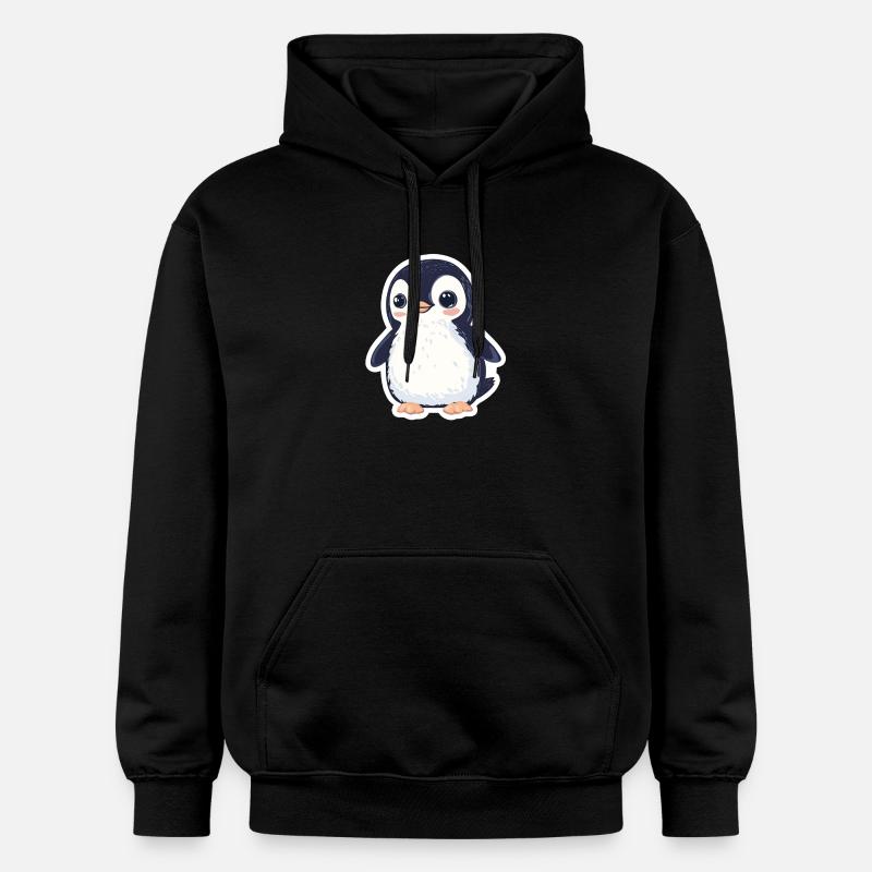Pingouin - Sweat à capuche Softstyle® Gildan Unisexe - noir