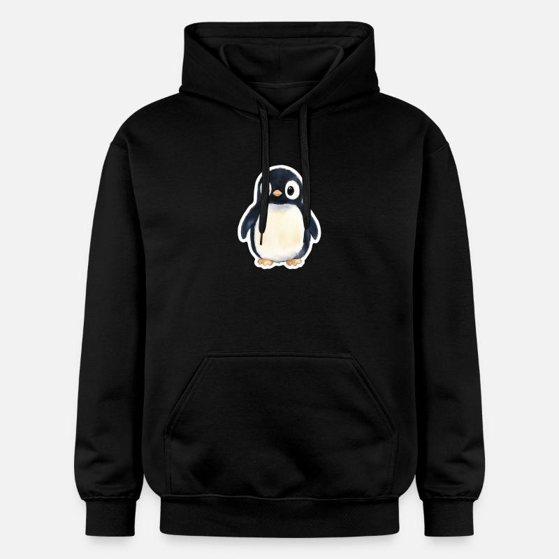 Pingouin - Sweat à capuche Softstyle® Gildan Unisexe - noir
