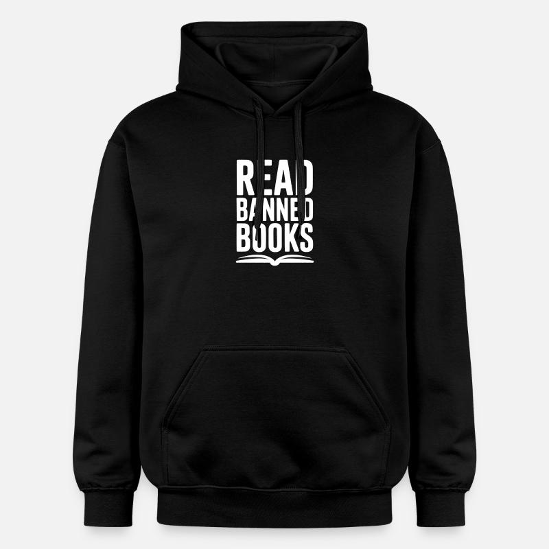 Lire des livres interdits - Sweat à capuche Softstyle® Gildan Unisexe - noir