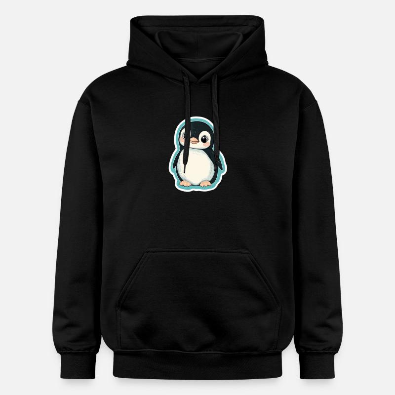 Pingouin - Sweat à capuche Softstyle® Gildan Unisexe - noir