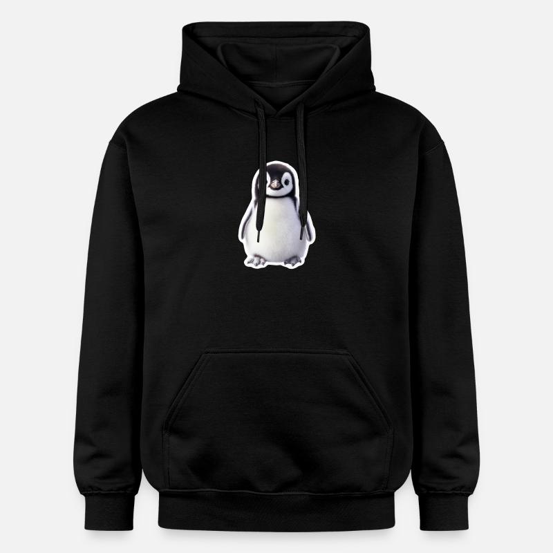 Pingouin - Sweat à capuche Softstyle® Gildan Unisexe - noir