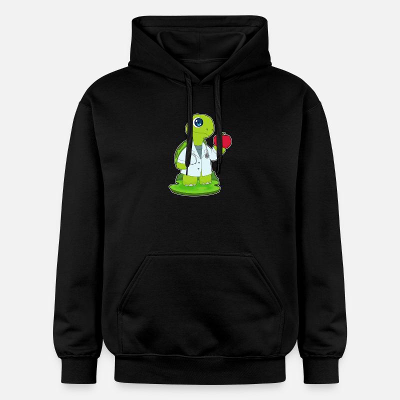 Stéthoscope Turtle Doctor - Sweat à capuche Softstyle® Gildan Unisexe - noir