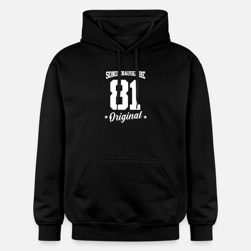 81 Anniversaire - Sweat à capuche Softstyle® Gildan Unisexe - noir