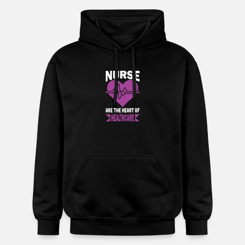 Drôle d’infirmière Cadeaux Tenues d’allaitement - Sweat à capuche Softstyle® Gildan Unisexe - noir