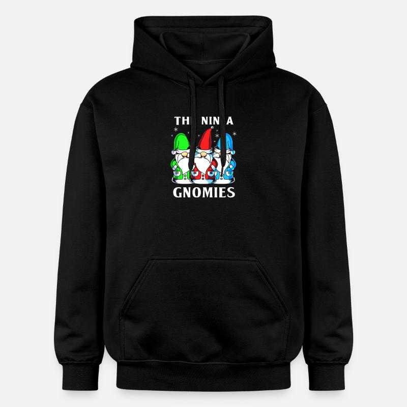 Gnome Ninja - Sweat à capuche Softstyle® Gildan Unisexe - noir