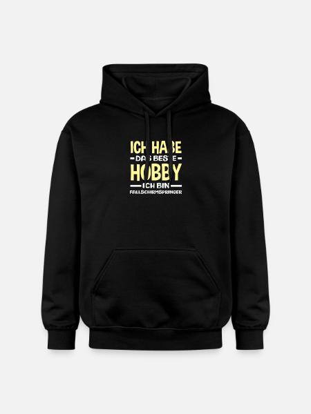 Funny Skydiver Adrenaline Junkie Hobby - Gildan Unisex Softstyle® Midweight Hoodie - black