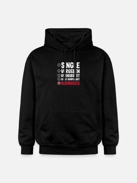 Mots croisés Humour - Sweat à capuche Softstyle® Gildan Unisexe - noir