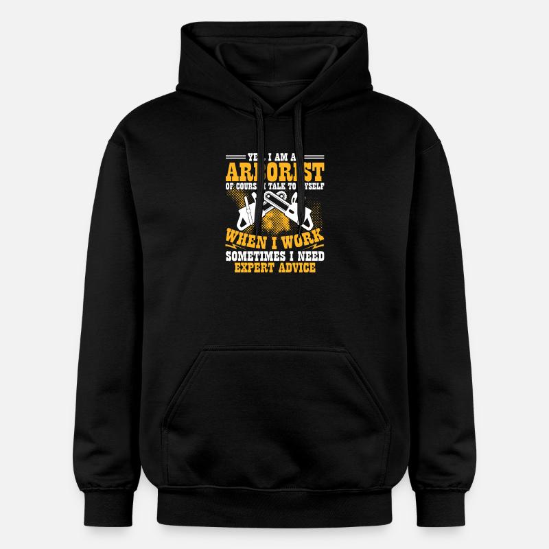 Cadeau drôle de menuisier - Sweat à capuche Softstyle® Gildan Unisexe - noir