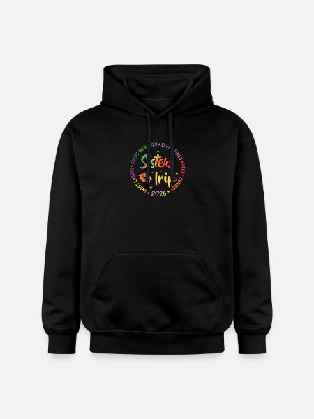 Great Memories Times Sisters' Trip 2026 - Gildan Unisex Softstyle® Midweight Hoodie - black
