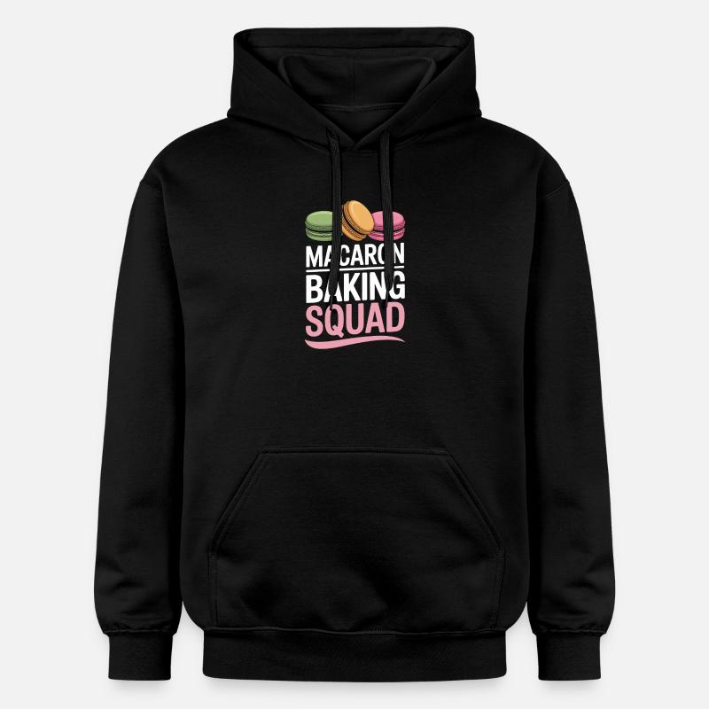 Macaron Desserts Français - Sweat à capuche Softstyle® Gildan Unisexe - noir