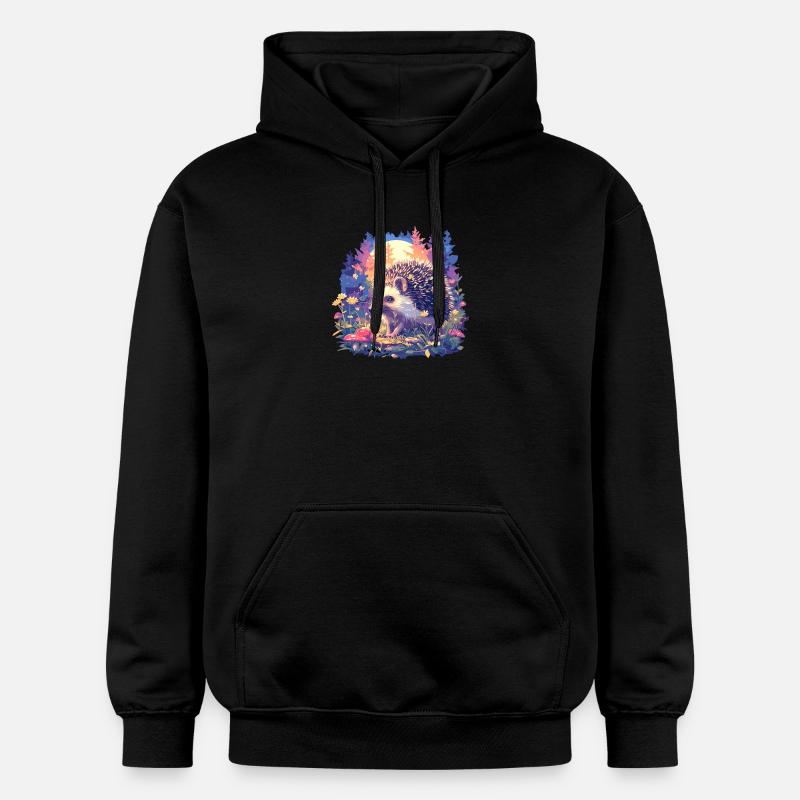 Hérisson - Sweat à capuche Softstyle® Gildan Unisexe - noir