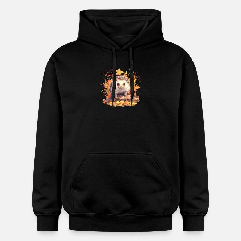 Hérisson - Sweat à capuche Softstyle® Gildan Unisexe - noir