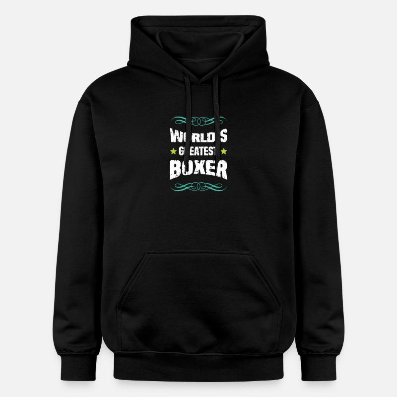 Le plus grand boxeur du monde - Sweat à capuche Softstyle® Gildan Unisexe - noir