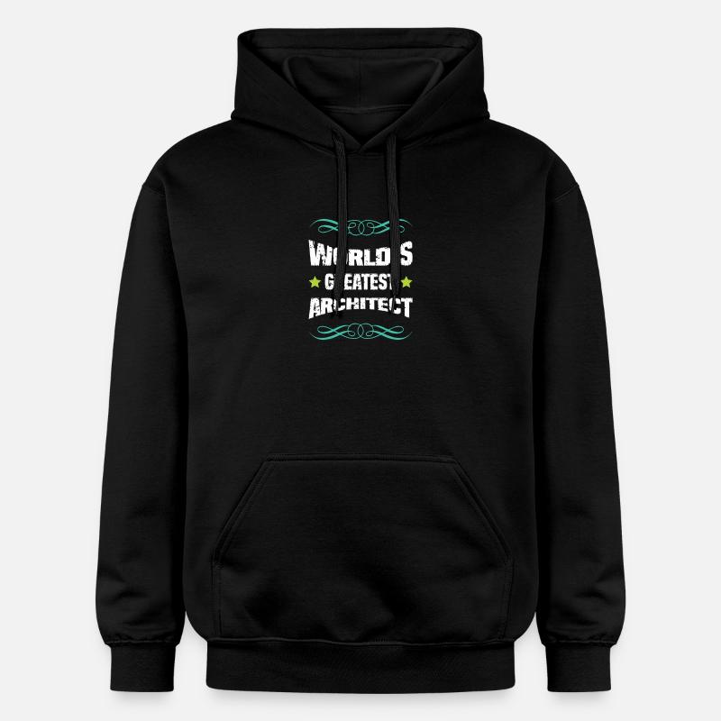 Le meilleur architecte du monde - Sweat à capuche Softstyle® Gildan Unisexe - noir