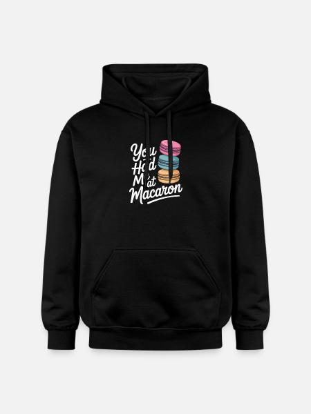 Macaron French Desserts - Gildan Unisex Softstyle® Midweight Hoodie - black