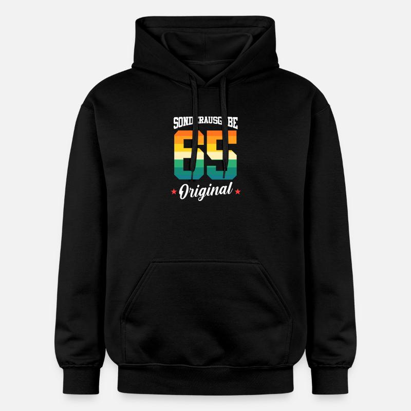 65 Anniversaire - Sweat à capuche Softstyle® Gildan Unisexe - noir