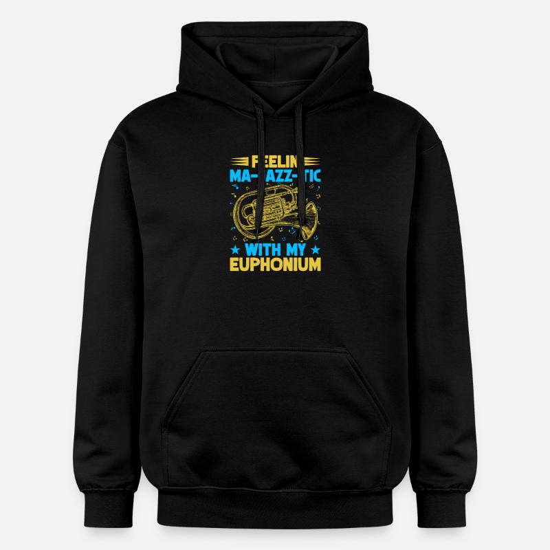 Euphonium Feelin Ma-Jazz-Tic avec mon baryton - Sweat à capuche Softstyle® Gildan Unisexe - noir