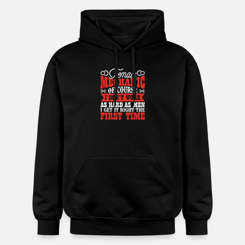 Mécanicien Mécatronicien Technicien Tournevis Cadeau - Sweat à capuche Softstyle® Gildan Unisexe - noir