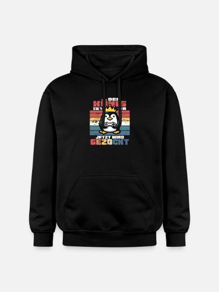 Le roi veut jouer - Sweat à capuche Softstyle® Gildan Unisexe - noir